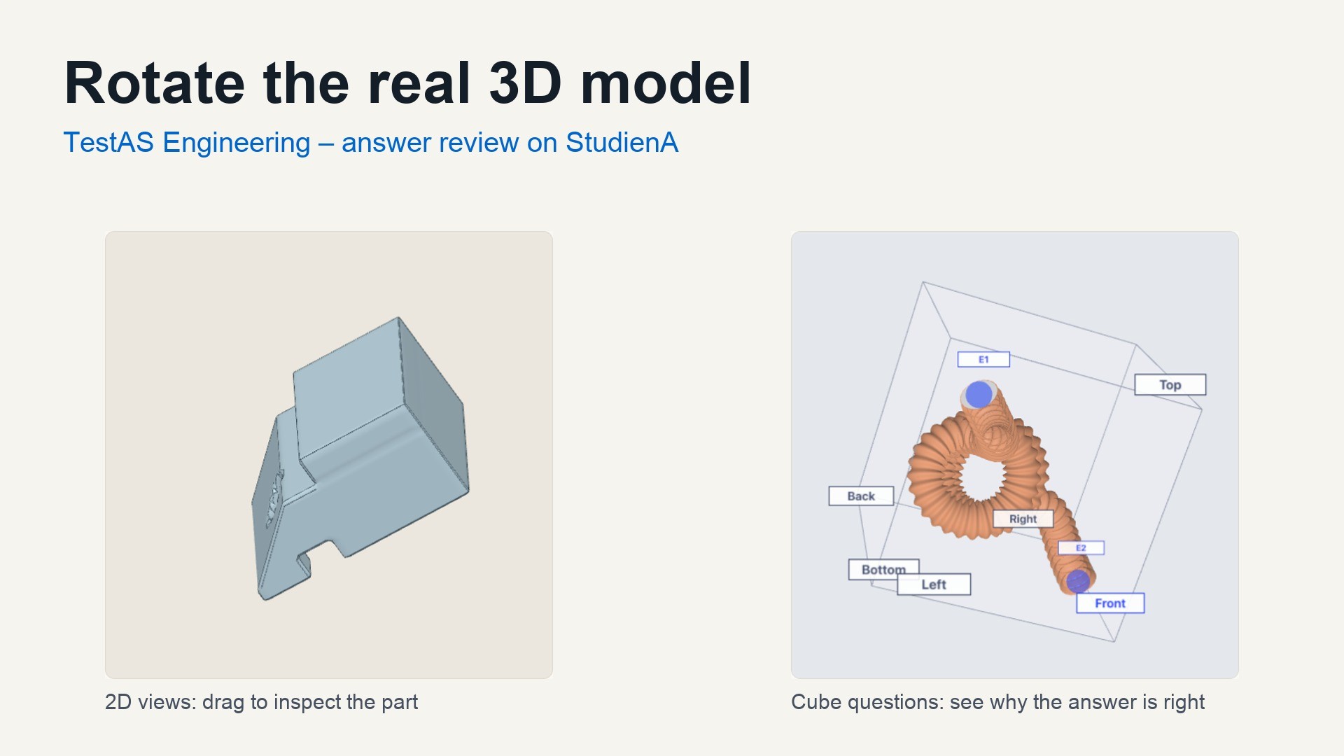 Mới: xem lại đáp án TestAS Engineering bằng mô hình 3D và mở rộng module Patterns
